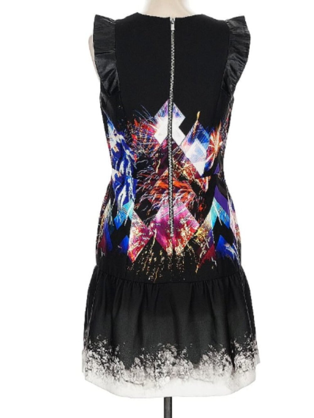 Sandro Paris Multicolor Printed Dress Size 3 – Excellent Condition
